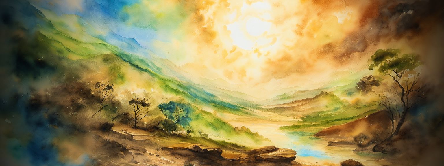 Die Schöpfung einer friedlichen Landschaft