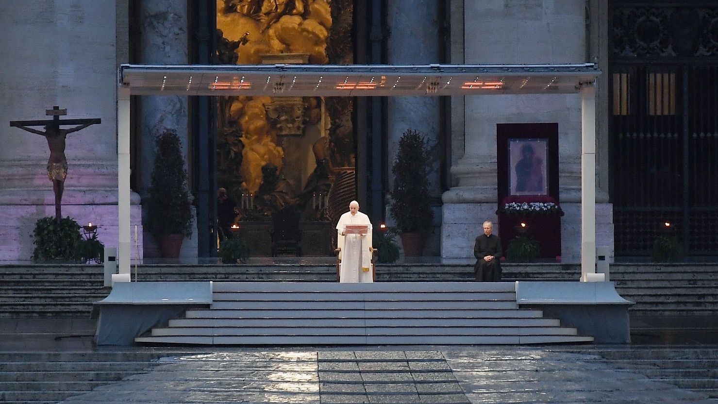 Franziskus mit dem Pestkreuz