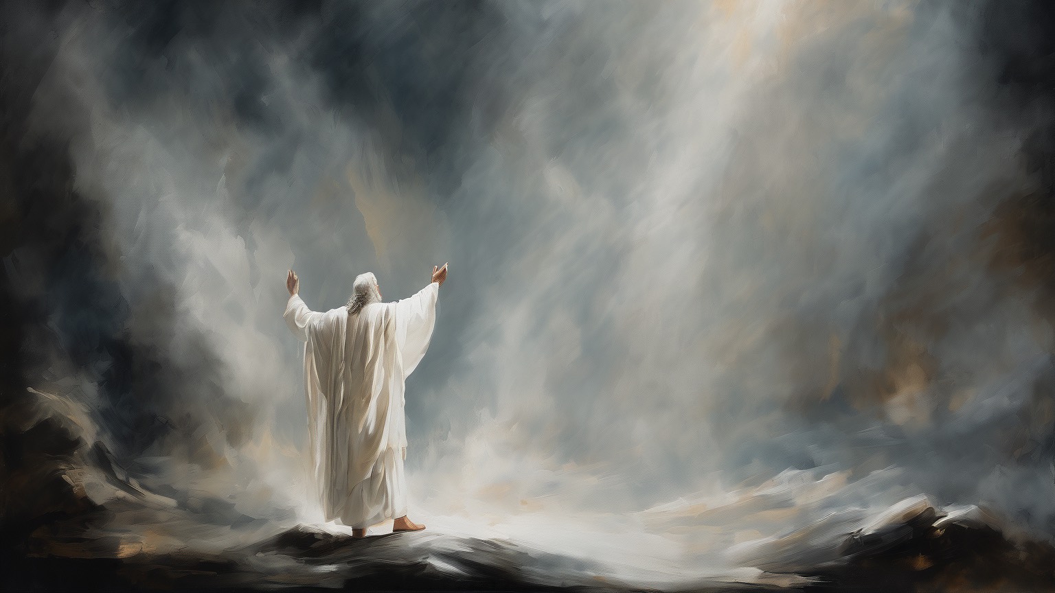 Priester und göttliches Licht